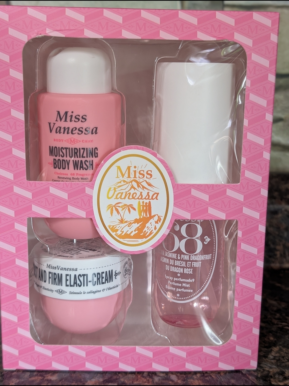 Brazilian Pink Body Care Gift Set By Miss Vanessa